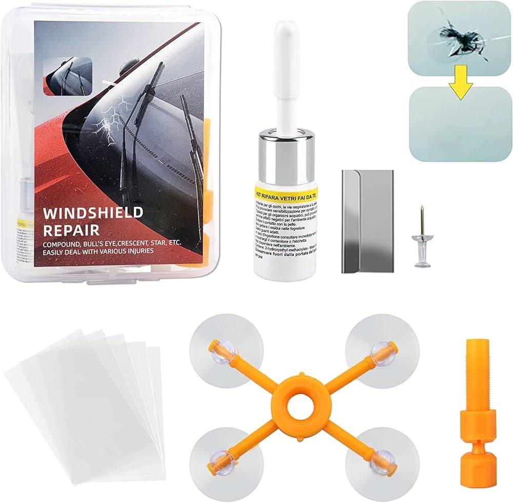 accesorios para electronica - Kit de reparacion de cristal vidrio parabrisas 3