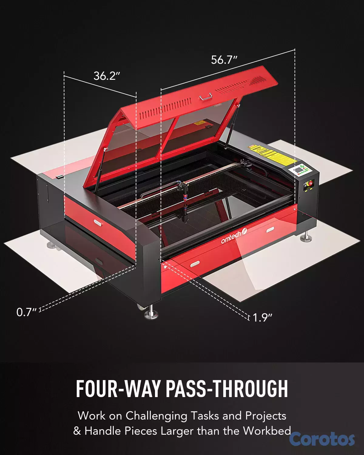 otros electronicos - OMTech 35x50 en 130W CO2 - Grabado y corte láser 3