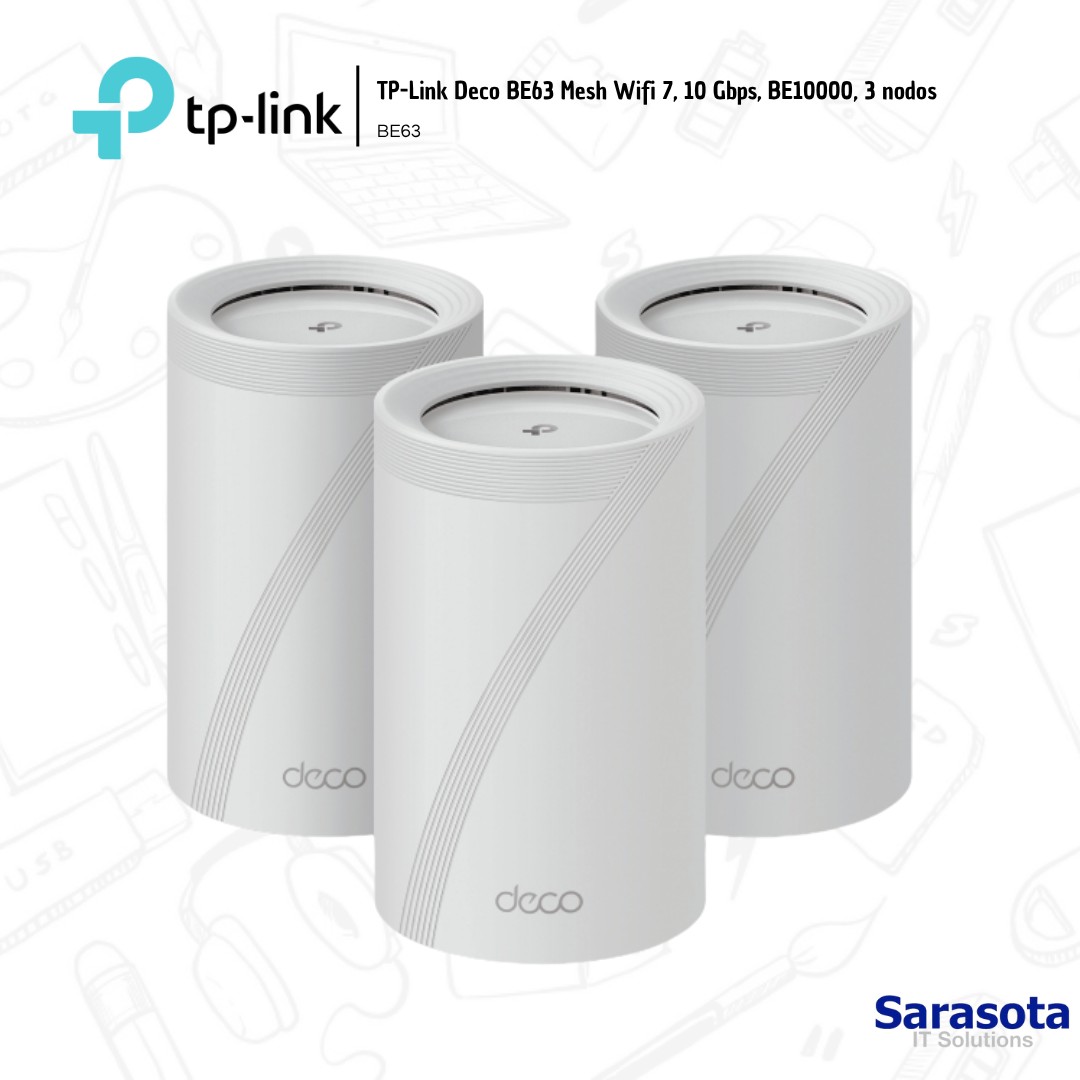 accesorios para electronica - Tp-Link Deco BE63 Mesh Wifi 7, 10 Gbps, BE10000 1