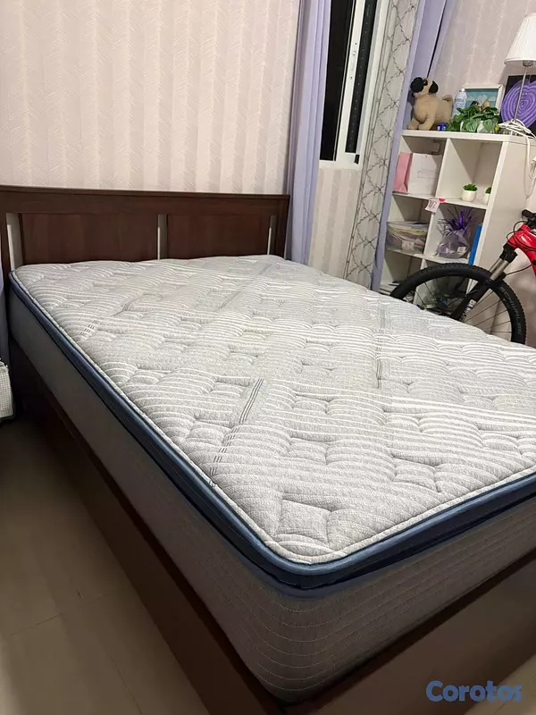 muebles y colchones - Cama Full Con Colchón 7