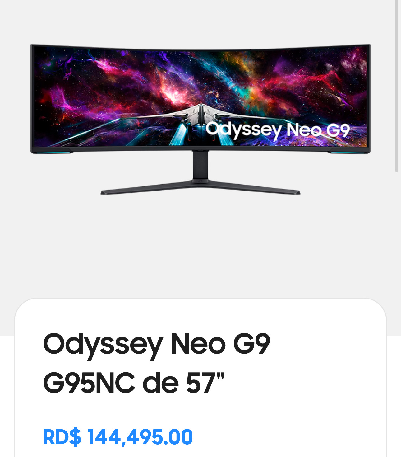 computadoras y laptops - Monitor Samsung 57 Pulgadas 0
