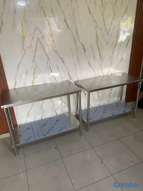 muebles y colchones - mesa acero inoxidable 44 * 24 pulgadas 7