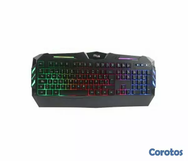 computadoras y laptops - TECLADO GAMING MYO SERIE 5, USB, LED, BACKLIGHTING RAINBOW. ESPAÑOL