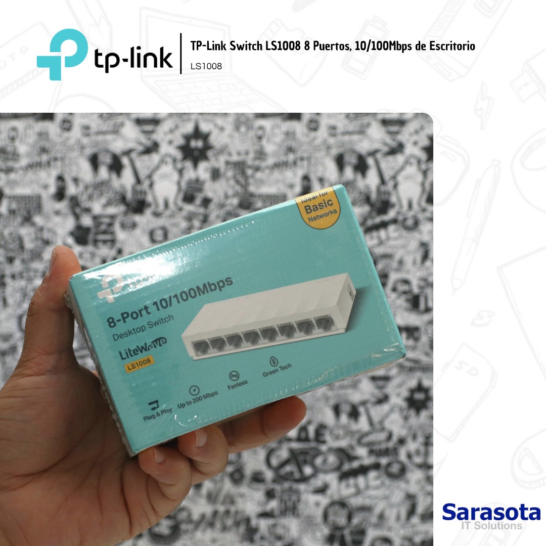 accesorios para electronica - TP-Link Switch de 8 puertos LS1008 