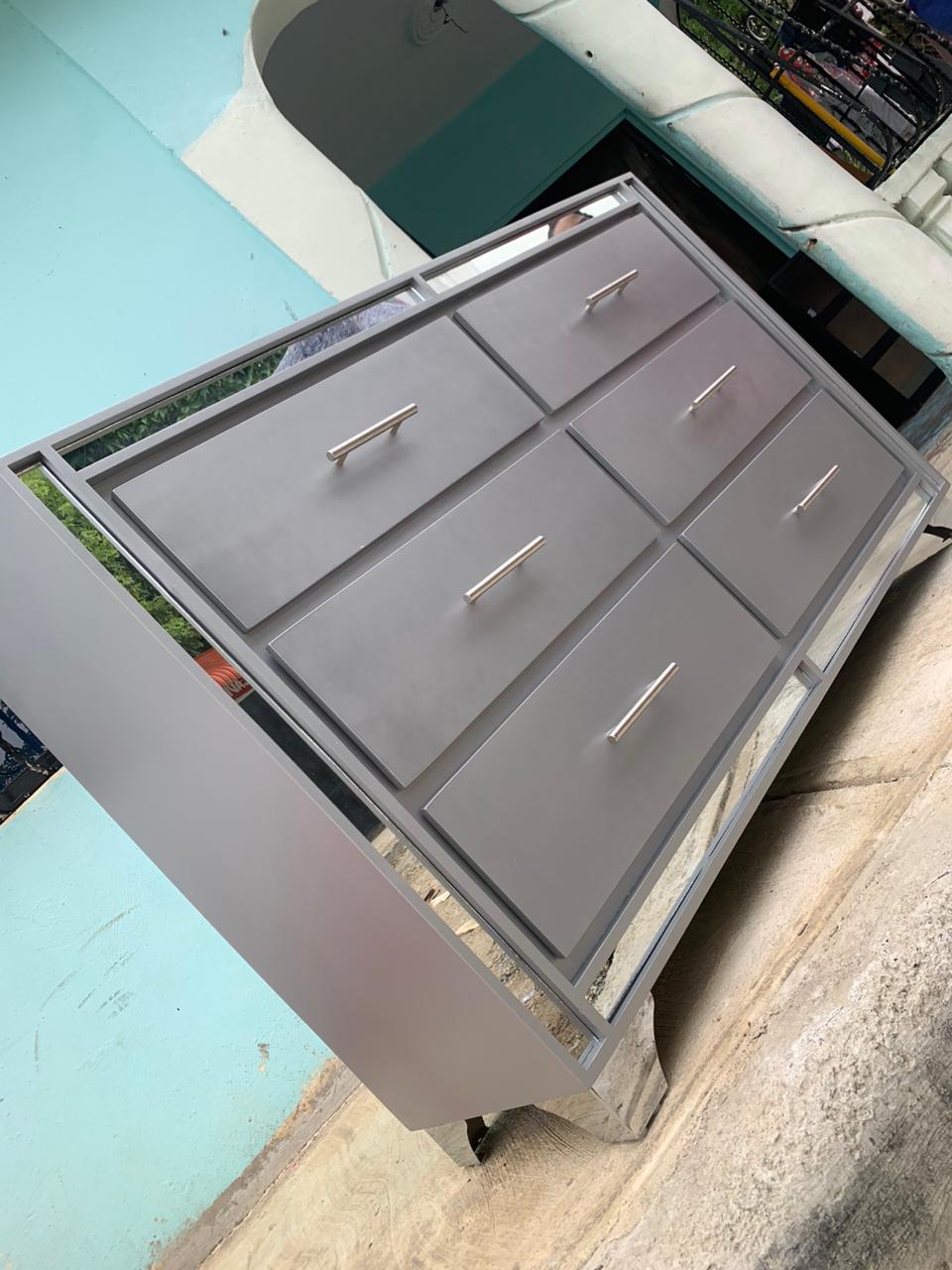 muebles y colchones - Gavetero comoda gris  1