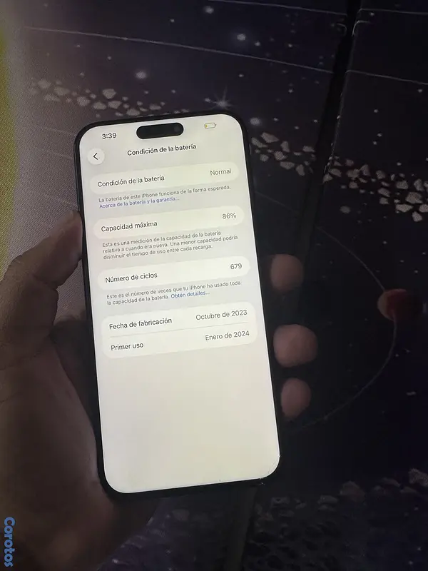 celulares y tabletas - iPhone 15 pro max de 256gb 9