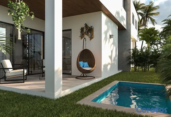 casas vacacionales y villas - Costa Cana Punta cana Villas Dúplex 145m² | Piscina Privada | 3 Hab | US$230,000 4