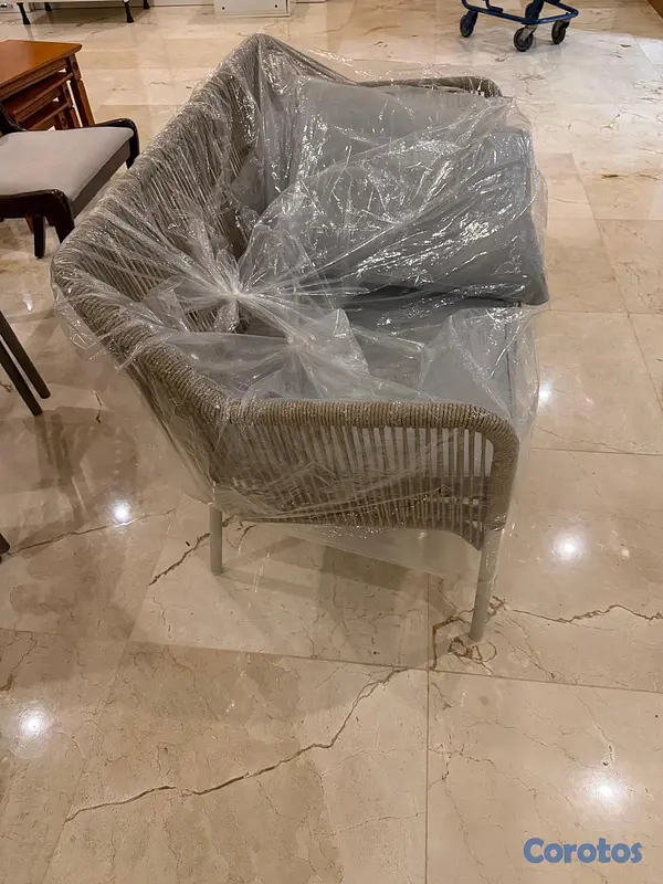 muebles y colchones - Sofá de exterior de dos plazas  4
