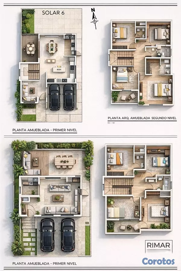 casas - Casa en plano en proyecto privado 2
