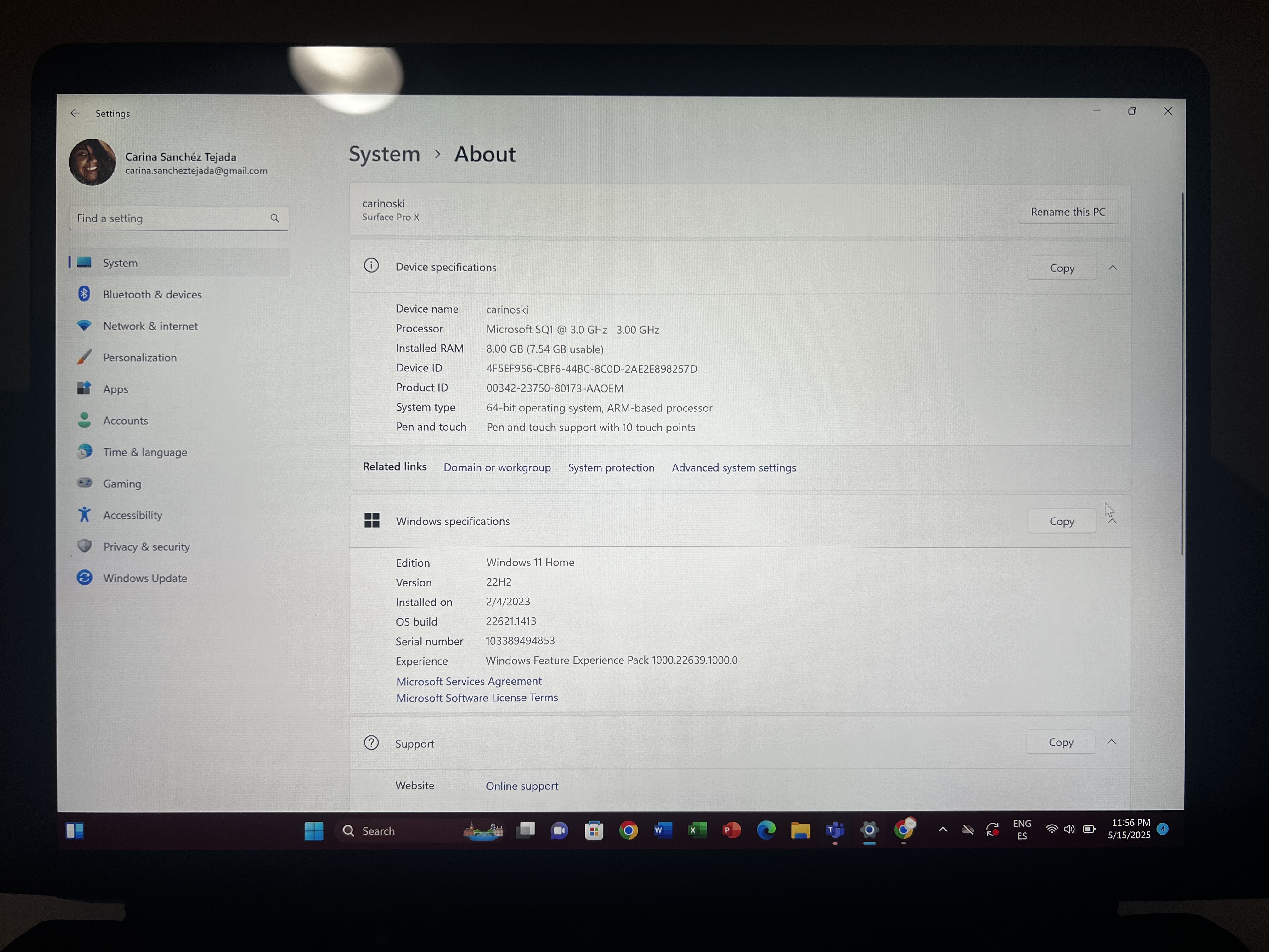 computadoras y laptops - Microsoft Surface Pro X 0