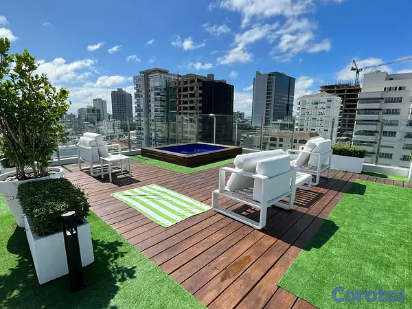 apartamentos - Apartamento Alquiler Piantini Amueblado DOS Habita 19