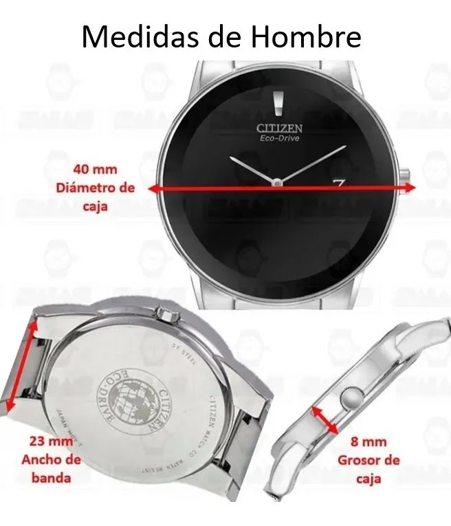 joyas, relojes y accesorios - Reloj de pulsera citizen eco-drive axiom 60488  1
