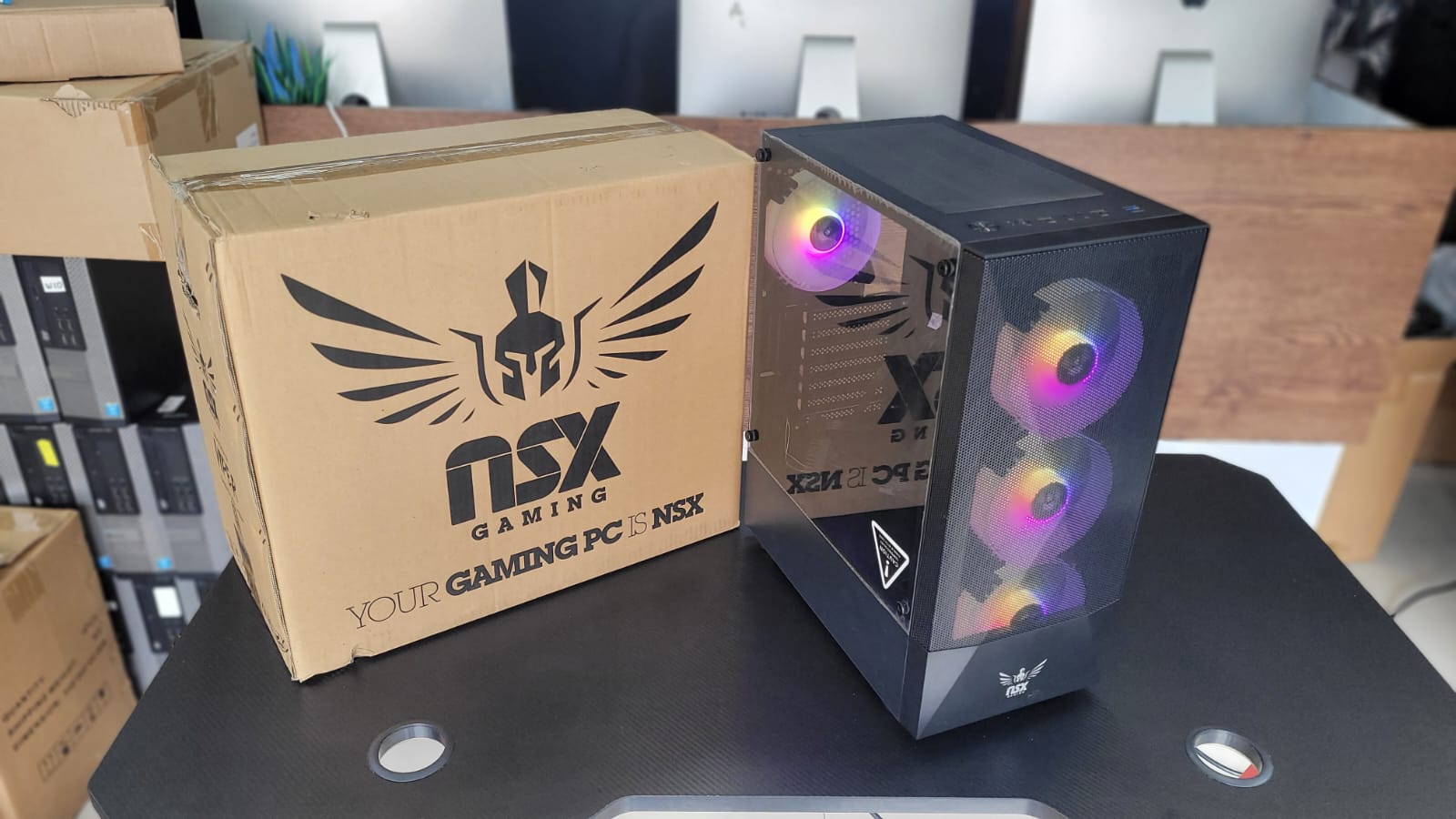 computadoras y laptops - CASE CON 4 VENTILADORES Y ARGB NUEVOS 2