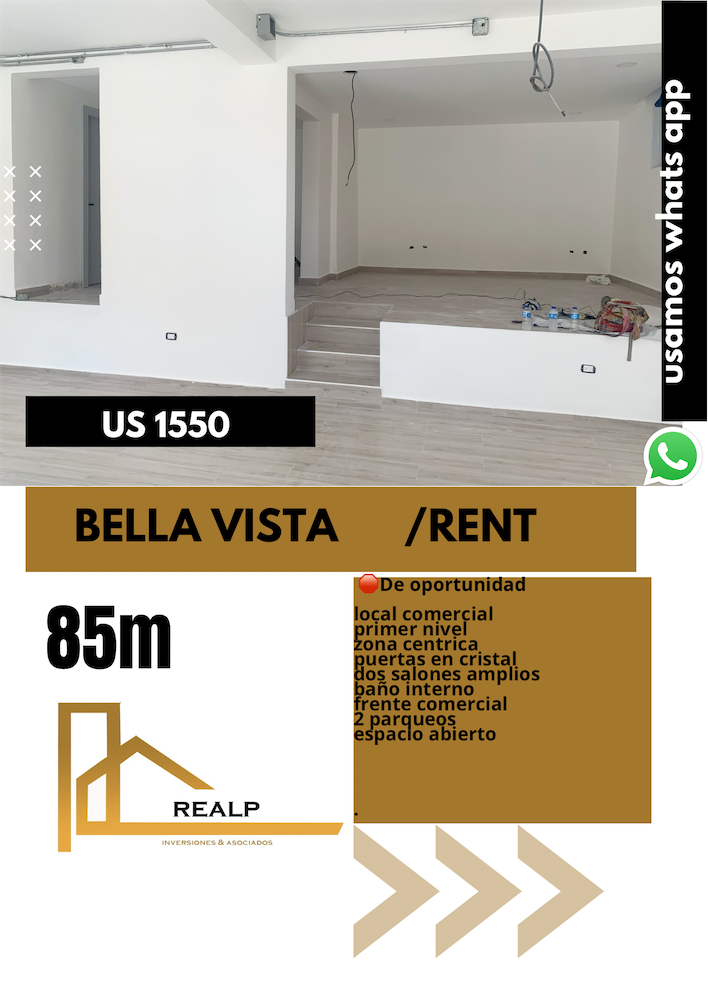 oficinas y locales comerciales - Local en bella vista 85 m  0