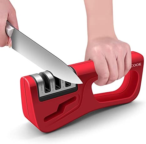 electrodomesticos - Afilador de cuchillos de cocina, incluye ranura para afilar tijeras. Esmeril  2