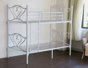 muebles y colchones - CAMAROTE BLANCO 2 NIVELES 39"X39"