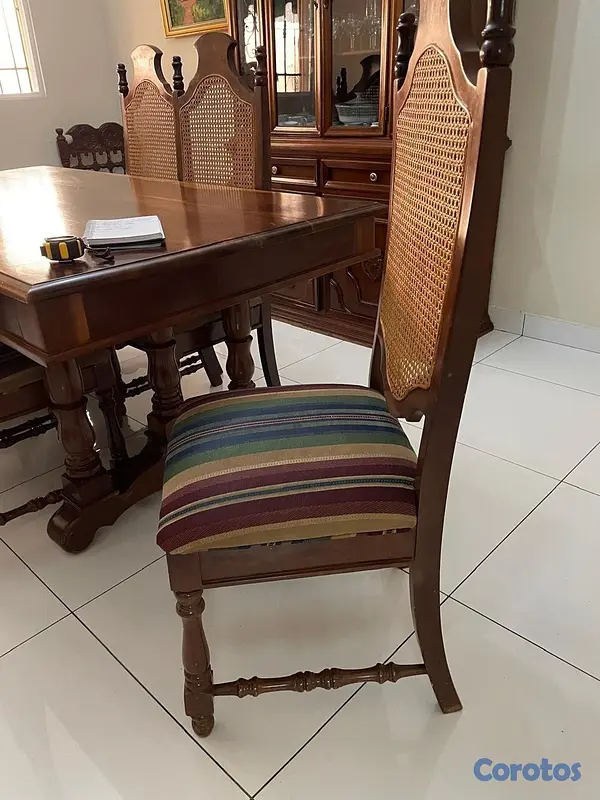 muebles y colchones - Juego de Comedor en Cedro 5