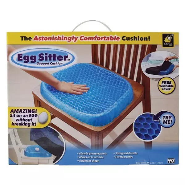 muebles y colchones - Cojín de gel de apoyo para asiento de oficina en casa Egg Sitter  3