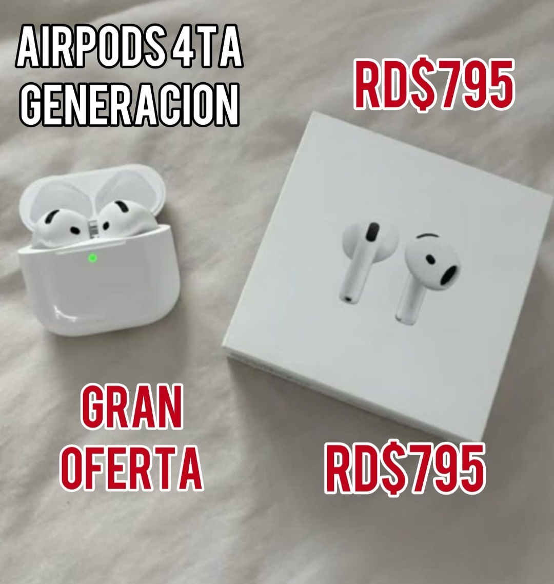 accesorios para electronica - Airpods 4ta Generación 
