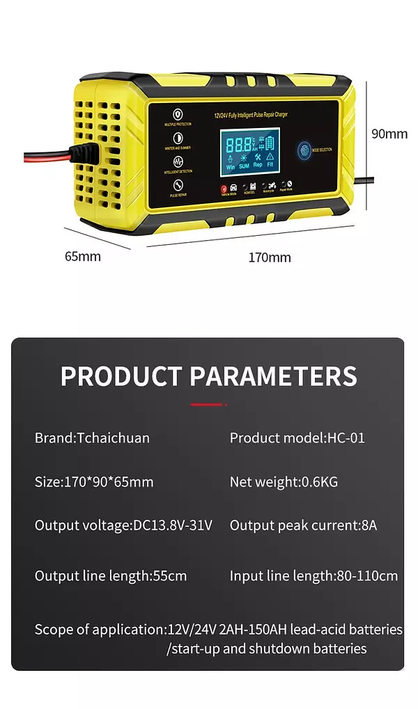 otros electronicos - Cargador de bateria 12 v a 24 v 4