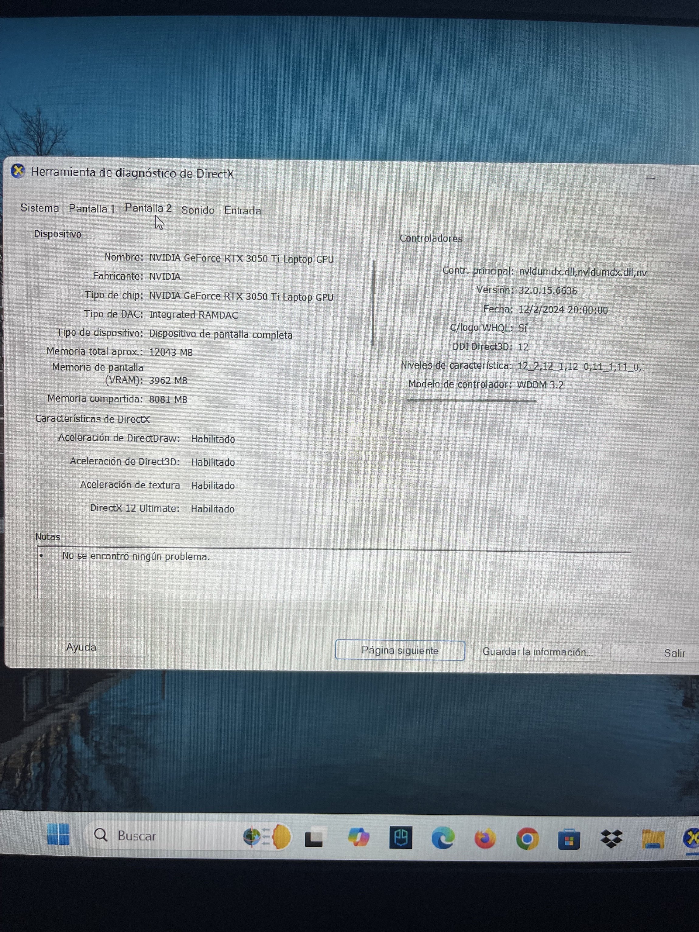 computadoras y laptops - acer nitro Gaming Tarjeta gráfica RTX 3050 Ti 16Ram i5 512 Disco Duro Window 11  6