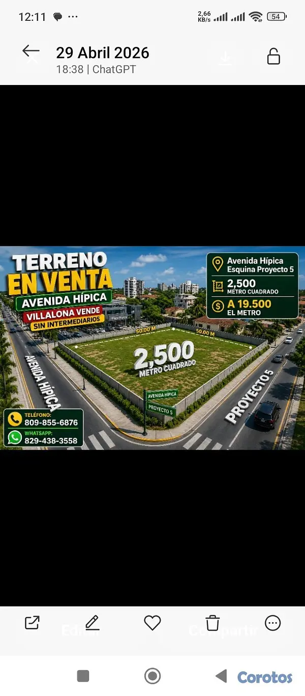 solares y terrenos - Vendo solar 2,500 metro ideal para nave comercial  2