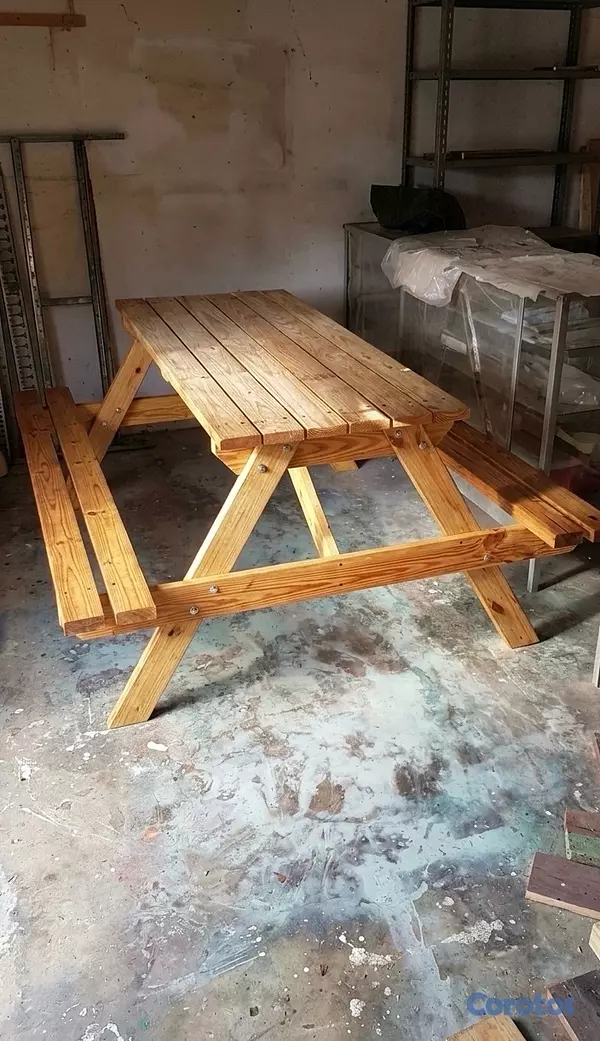herramientas, jardines y exterior - Mesa Picnic en Pino 3