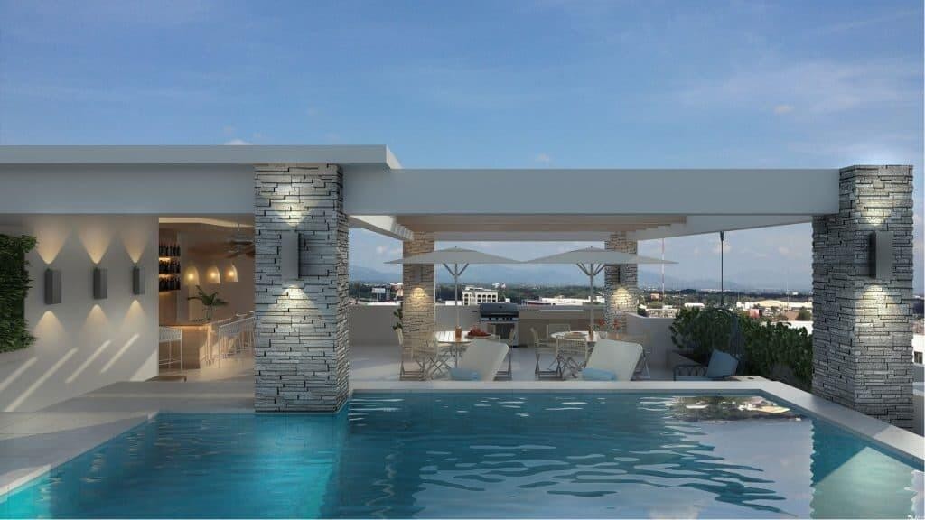apartamentos - Apartamento en venta #23-1923 ascensor, 2 dormitorios, cuarto de juegos, piscina 2