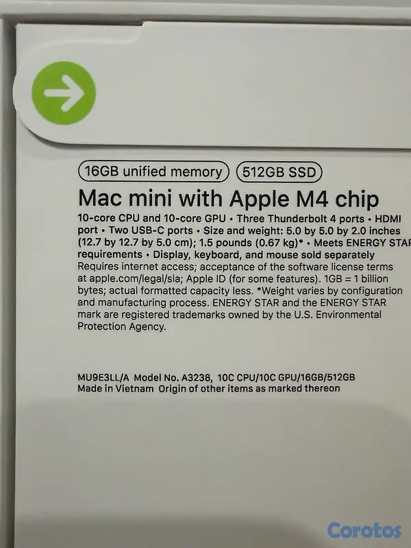 computadoras y laptops - MAC MINI M4 512GB 16GB RAM SELLADA  OFERTA 2