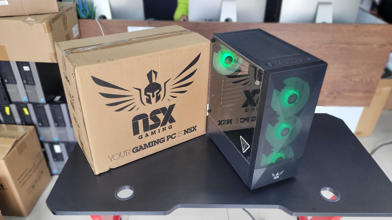 computadoras y laptops - CASE CON 4 VENTILADORES Y ARGB NUEVOS 4