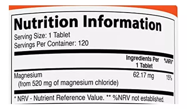 Salud y Equipamiento Médico - Cloruro De Magnesio 520 mg - Unidad 2