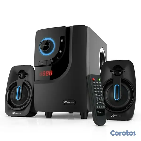 computadoras y laptops - BOCINAS KLIPX 2.1 KWS-616, 40W, BT, RANURAS SD, USB, 3.5MM 2