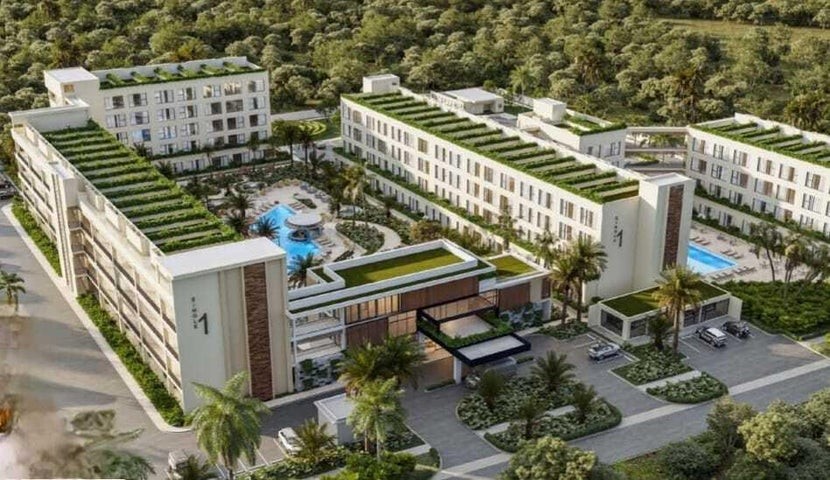 apartamentos - Proyecto en venta Punta Cana #24-1903 un dormitorio, balcón, áreas sociales.
 8