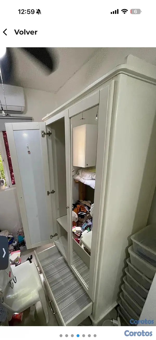 muebles y colchones - almario con espejo y gavetas  4