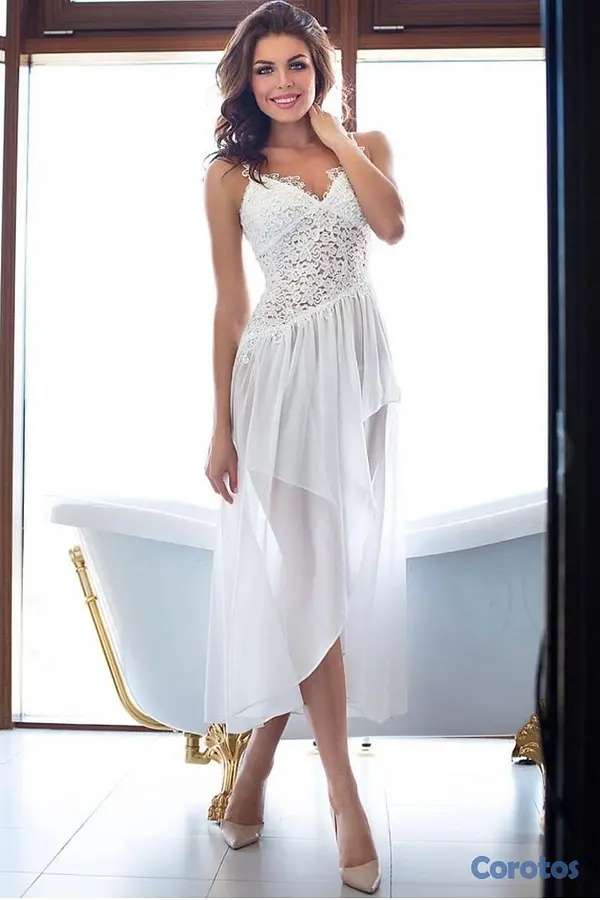 ropa para mujer - Conjunto (camiseta y bata) para noche de boda o foto sección.  2
