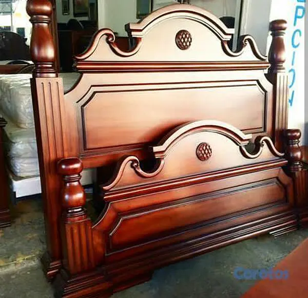 muebles y colchones - Cama en caoba  3