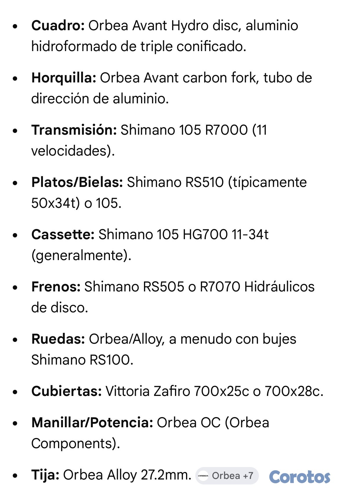 bicicletas y accesorios - Bicicleta de Ruta - ORBEA Avent - Small 4