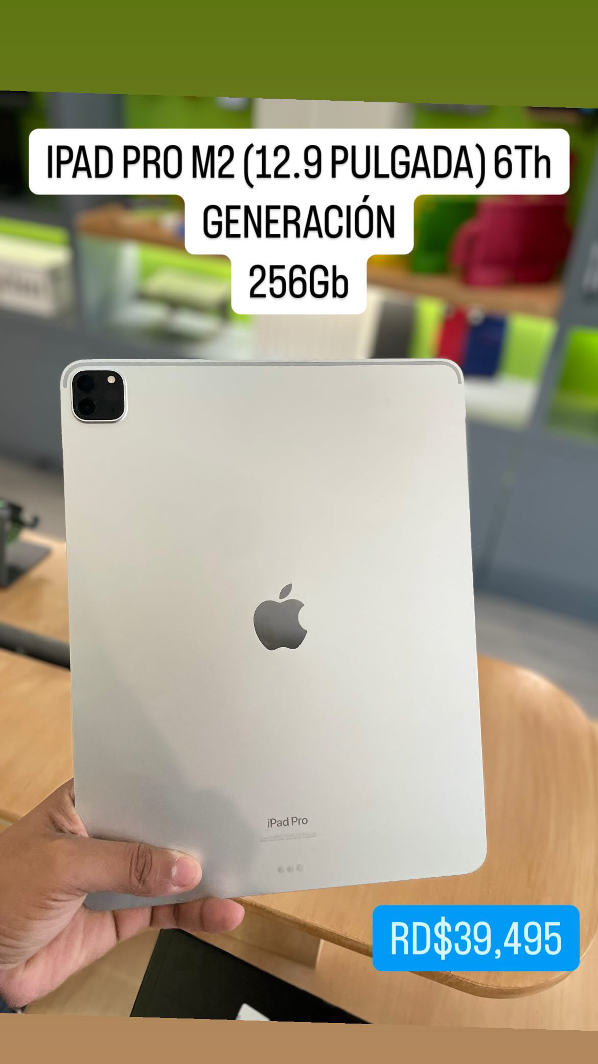 celulares y tabletas - IPAD PRO M2 (12.9 PULGADA)
256Gb