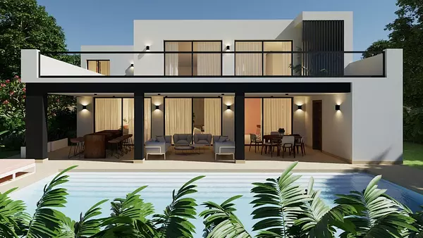 casas vacacionales y villas - Se Vende Villa de Lujo en Punta Cana Village 3