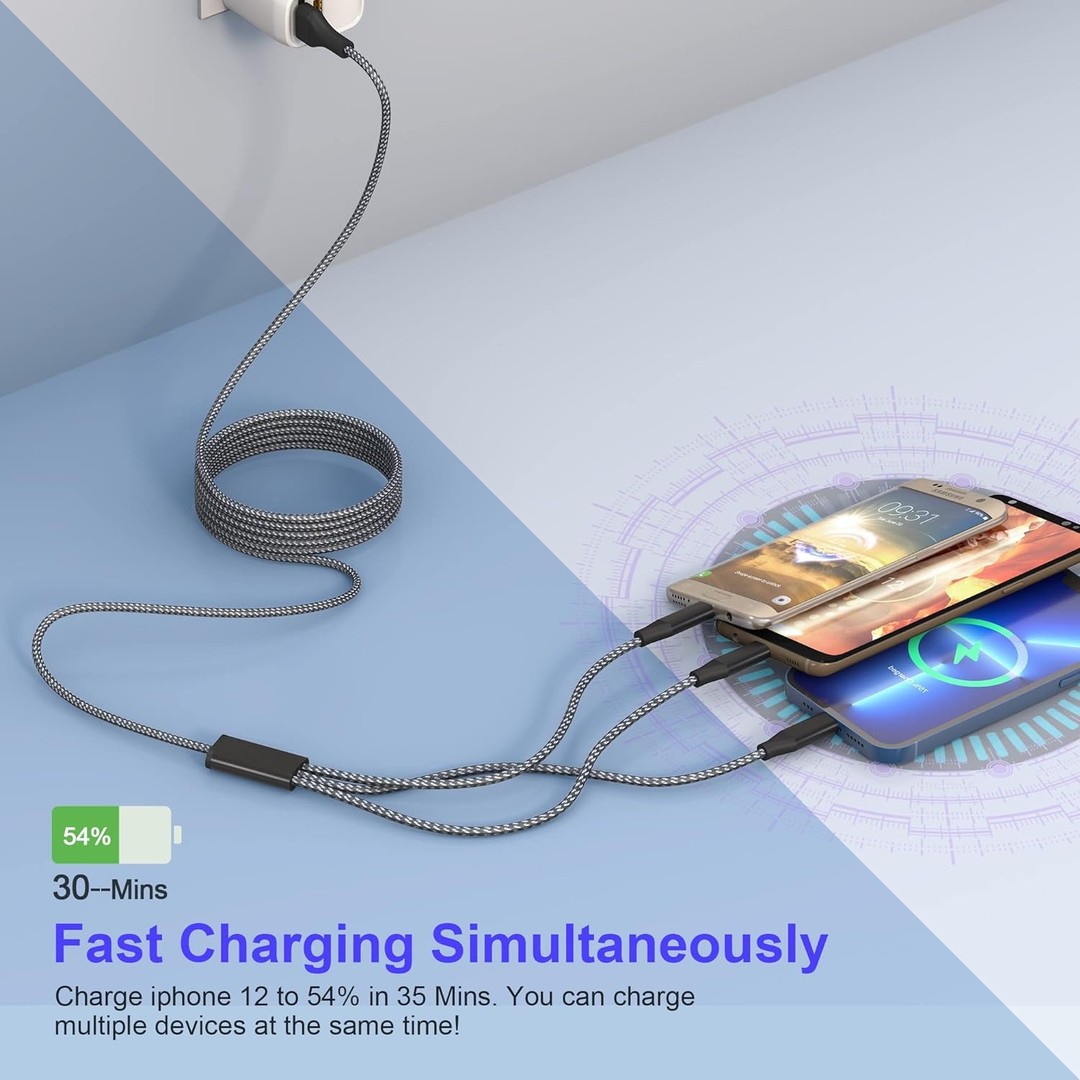 accesorios para electronica - CABLE ADAPTADOR 3 EN 1 USB A TIPO C, IPHONE Y V8 SJX-28 4