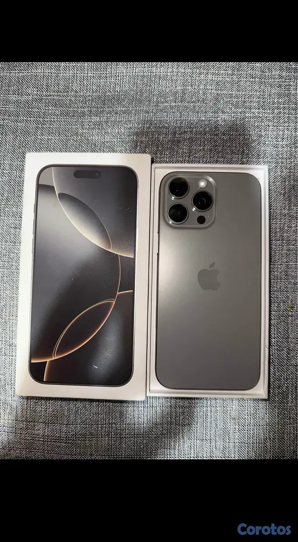 celulares y tabletas - iPhone 16 pro Max 256gb caja original factory Unlock E-Sim  2