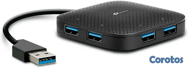 accesorios para electronica - Hub TP-LINK Portátil de 4 Puertos USB 3.0 UH400 3