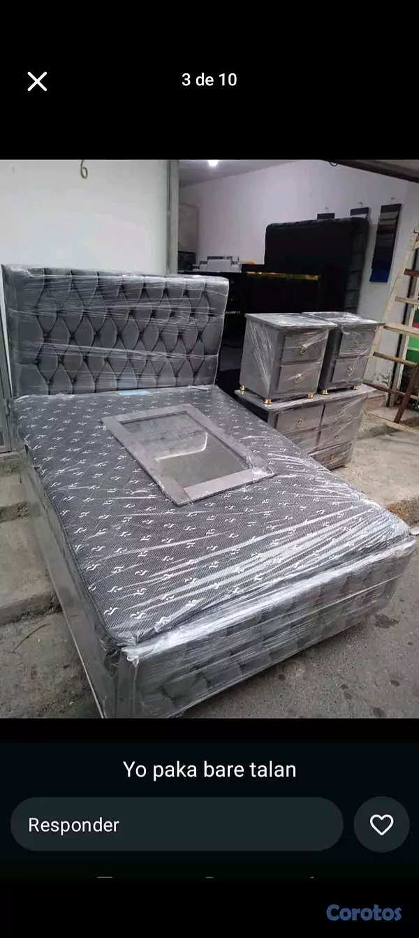 muebles y colchones - juego de habitación en oferta  2