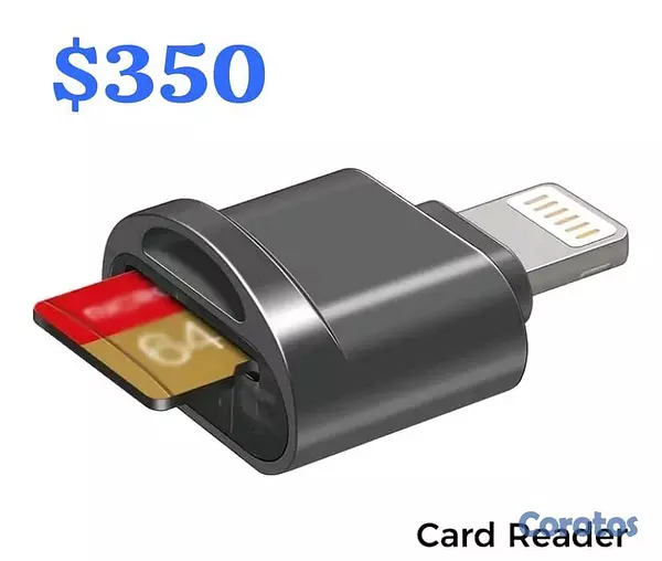 accesorios para electronica - Lectores de tarjeta de memorias para celulares y tablets  6