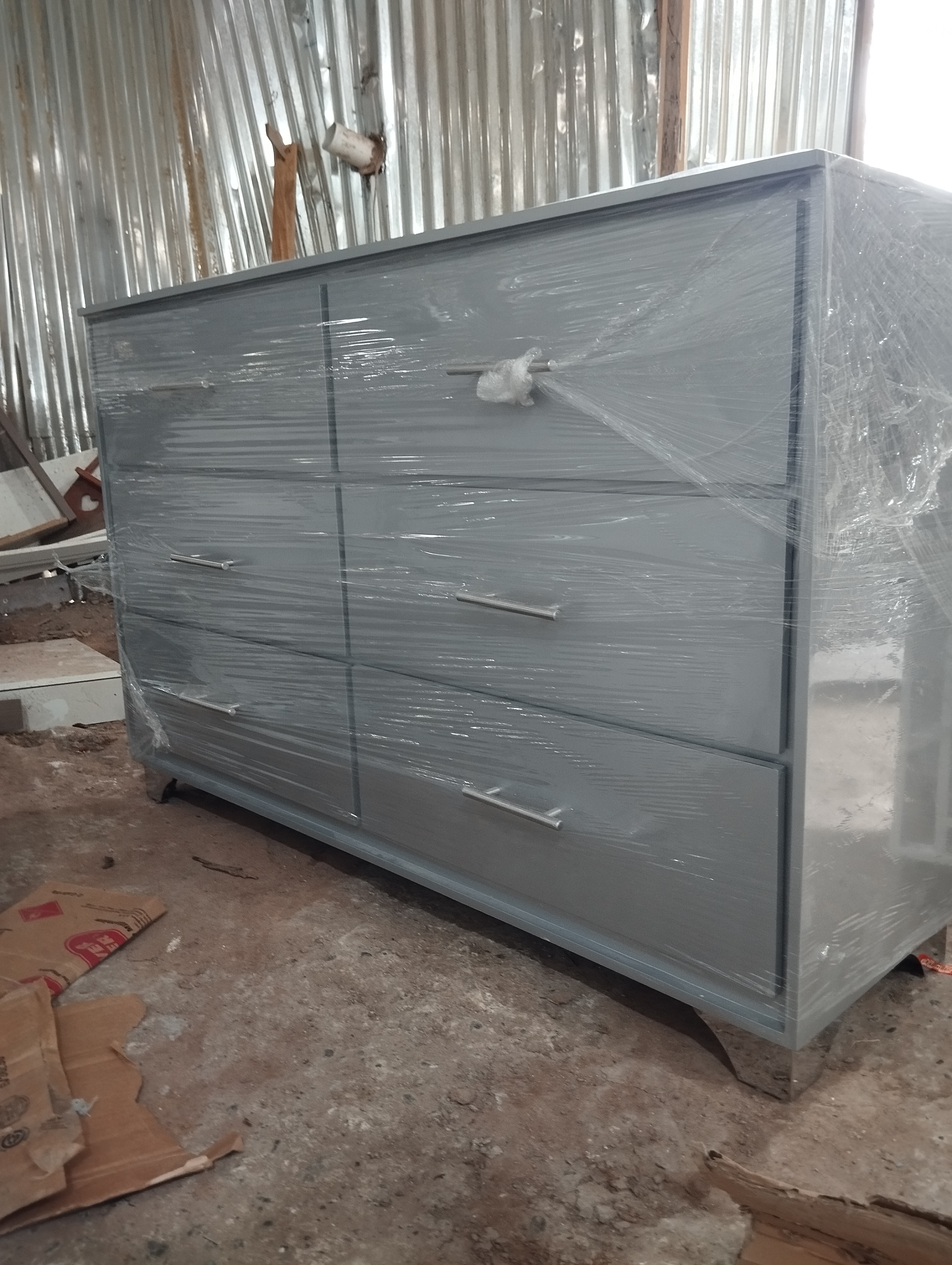 muebles y colchones - Gavetero gris 🩶  0