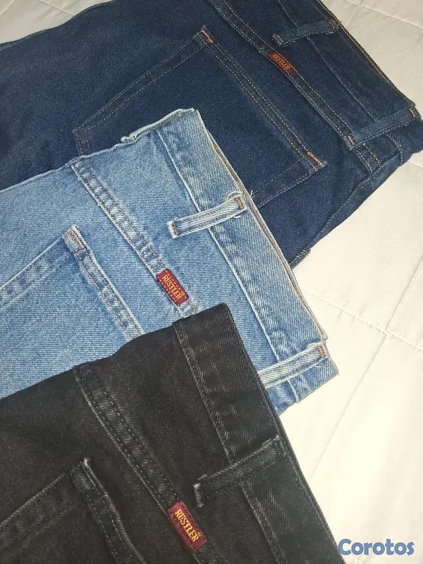 ropa para hombre - Lote de 3 Jeans RUSTLER hombres, nuevos sin etique 3