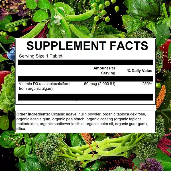 Salud y Equipamiento Médico - Vitamina D3 2000 Iu Plantfusion - Unidad 2