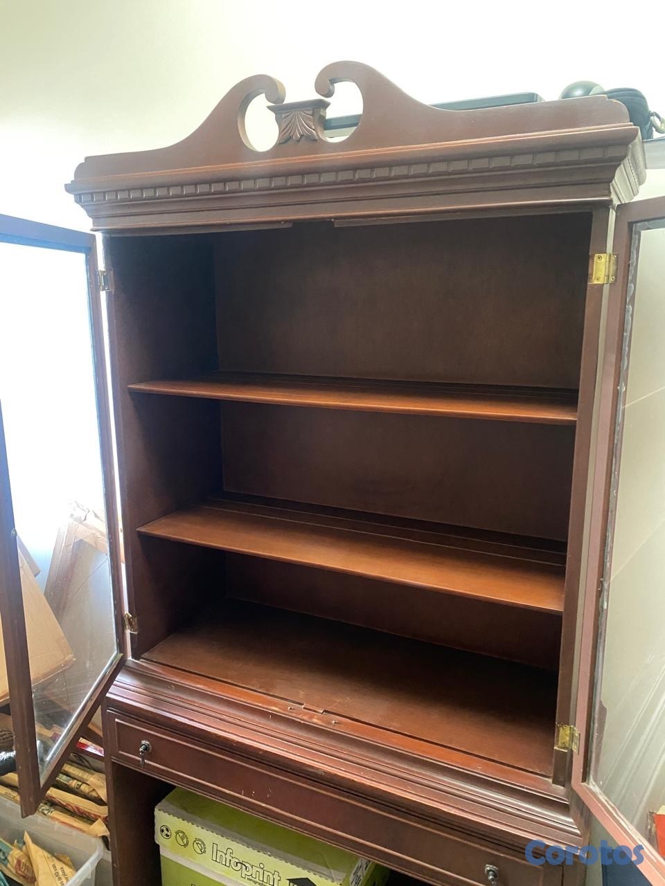 arte y antigüedades - Vitrina de caoba - antiguedad 4