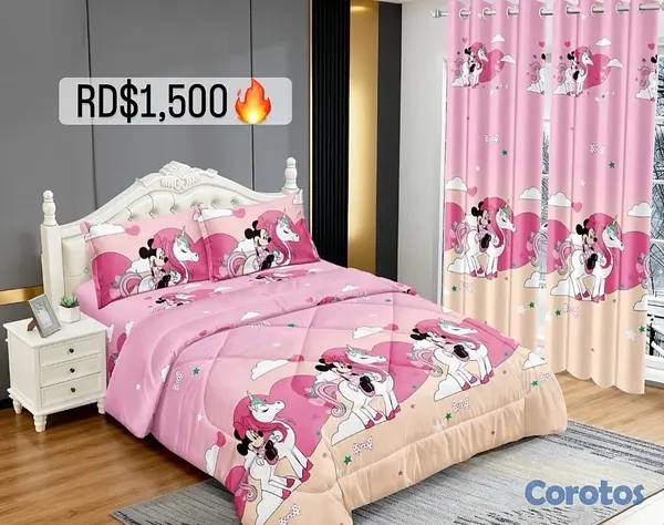 muebles y colchones - juego de colcha 5 piezas para cama de queen  4