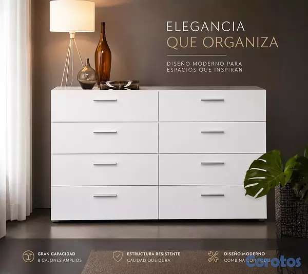decoración y accesorios - *GABETERO DE 8 GABETAS*

▪️CON MANIJAS COLOR *PLATEADO*

▪️MATERIAL: *MADERA*
 2